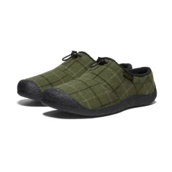 Fashion Men'S Howser Iii Slide | Dark Olive Plaid Men Slip-Ons