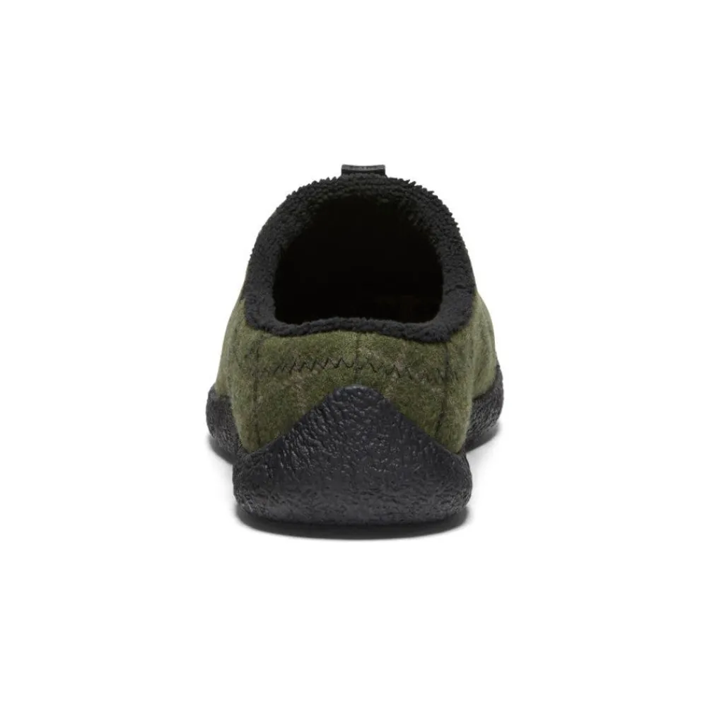 Fashion Men'S Howser Iii Slide | Dark Olive Plaid Men Slip-Ons