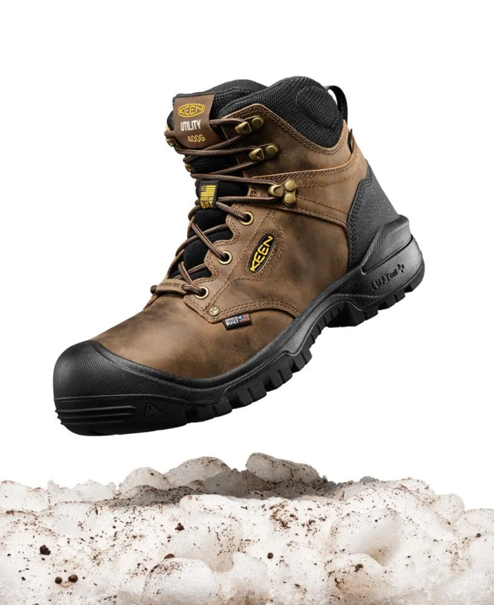 Sale Men'S Independence 6" Insulated Waterproof Boot (Carbon Fiber Toe) | Dark Earth/Black Men Work Boots & Shoes