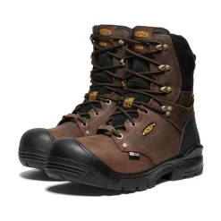 Hot Men'S Independence 8" Insulated Waterproof Boot (Carbon Fiber Toe) | Dark Earth/Black Men Work Boots & Shoes