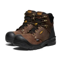 Discount Men'S Independence 6" Waterproof Boot (Soft Toe) | Dark Earth/Black Men Work Boots & Shoes