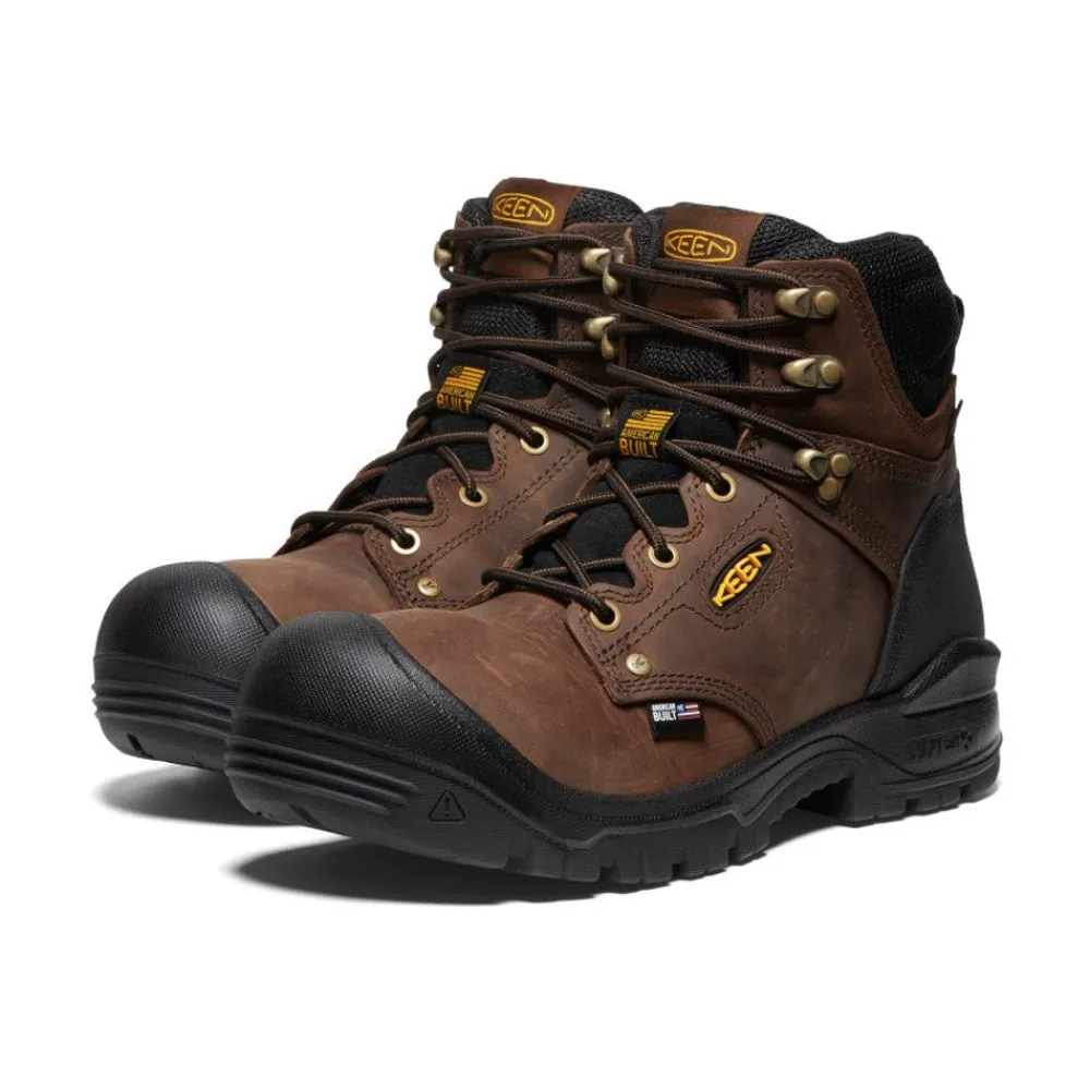 Discount Men'S Independence 6" Waterproof Boot (Soft Toe) | Dark Earth/Black Men Work Boots & Shoes