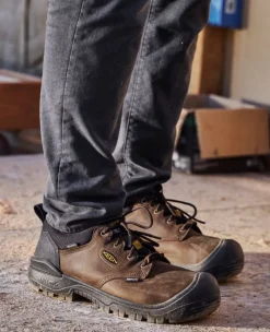 Sale Men'S Independence Oxford Waterproof Shoe (Carbon-Fiber Toe) | Dark Earth/Black Men Work Boots & Shoes