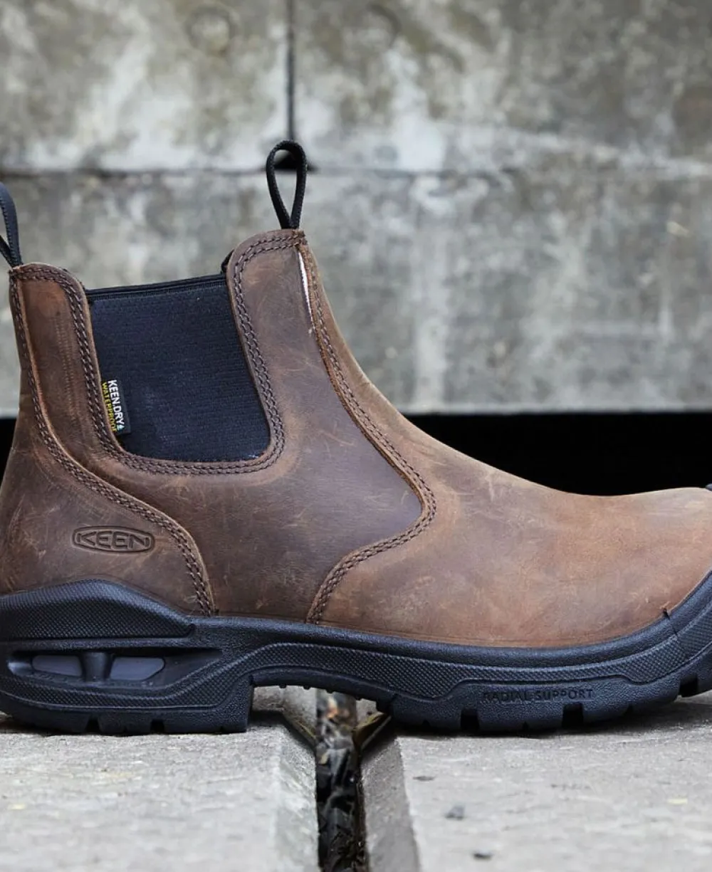 Clearance Men'S Juneau Romeo Waterproof (Soft Toe) | Dark Earth/Black Men Work Boots & Shoes