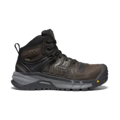 Fashion Men'S Kansas City+ Kbf Waterproof Mid (Soft Toe) | Coffee Bean/Black Men Work Boots & Shoes