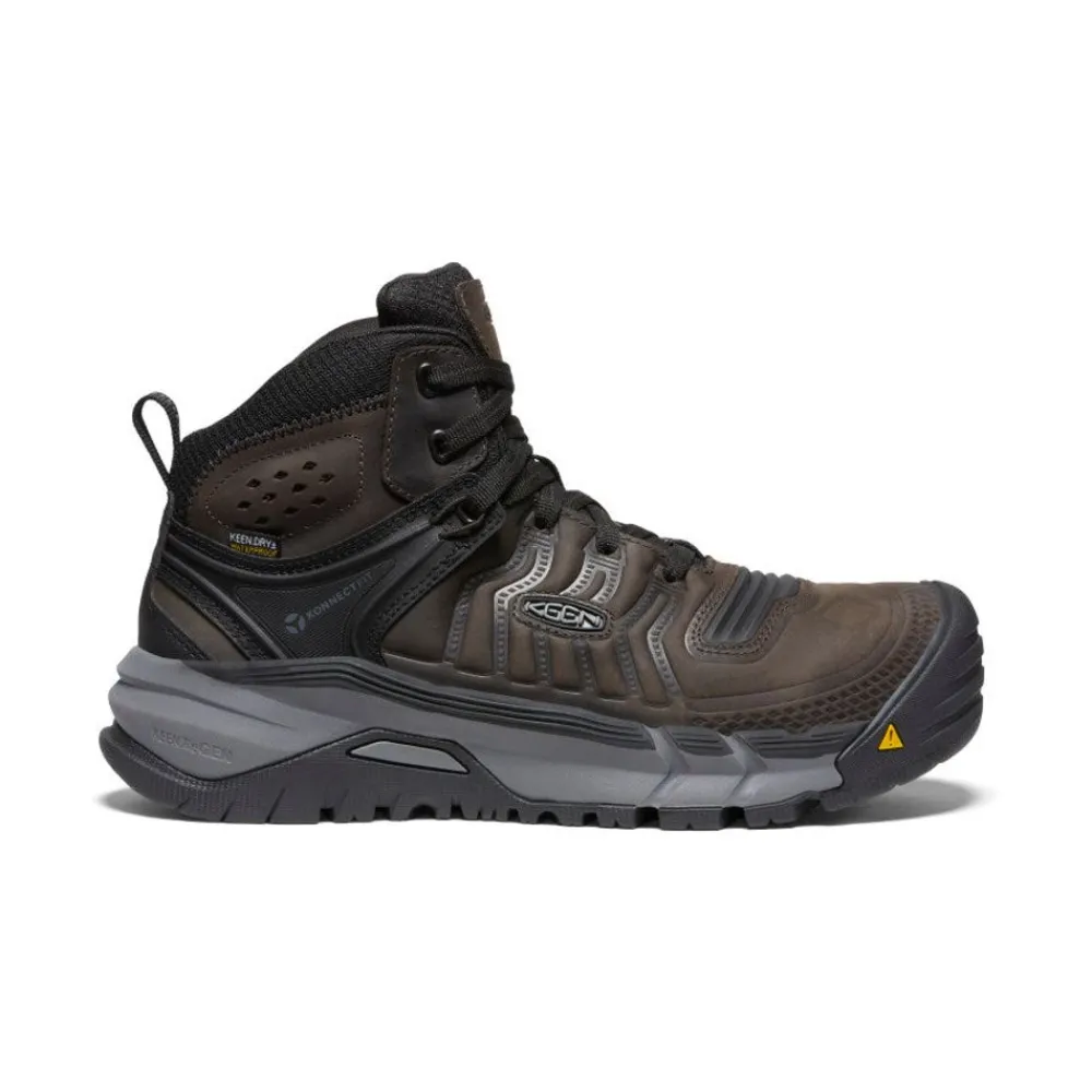 Fashion Men'S Kansas City+ Kbf Waterproof Mid (Soft Toe) | Coffee Bean/Black Men Work Boots & Shoes