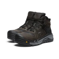 Fashion Men'S Kansas City+ Kbf Waterproof Mid (Soft Toe) | Coffee Bean/Black Men Work Boots & Shoes