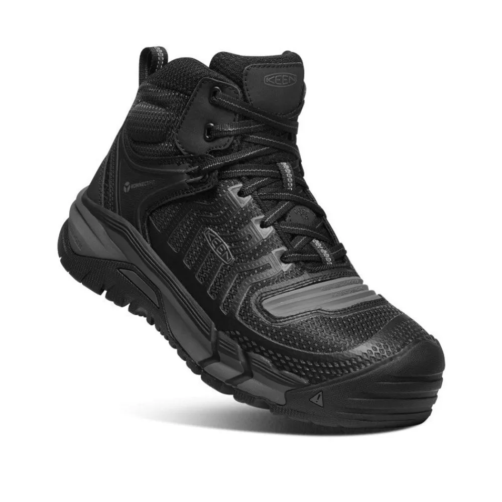 Hot Men'S Kansas City Mid (Carbon-Fiber Toe) | Black/Gun Metal Men Work Boots & Shoes