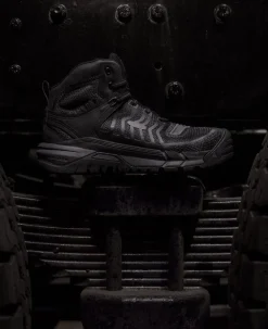 Hot Men'S Kansas City Mid (Carbon-Fiber Toe) | Black/Gun Metal Men Work Boots & Shoes