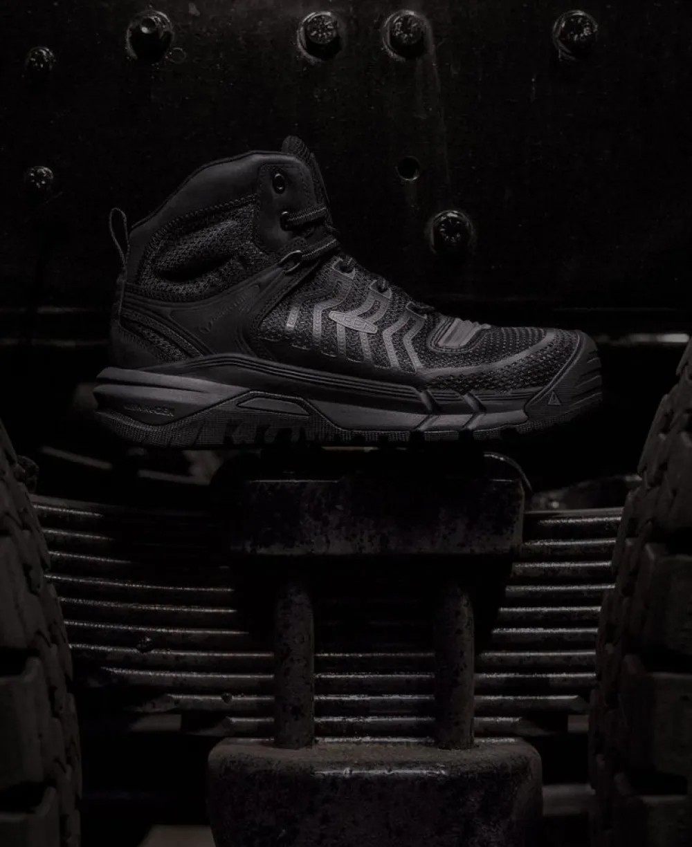 Hot Men'S Kansas City Mid (Carbon-Fiber Toe) | Black/Gun Metal Men Work Boots & Shoes