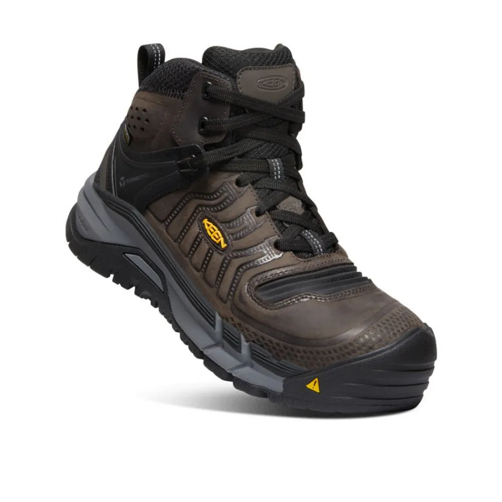 Sale Men'S Kansas City+ Waterproof Mid (Carbon-Fiber Toe) | Coffee Bean/Black Men Work Boots & Shoes
