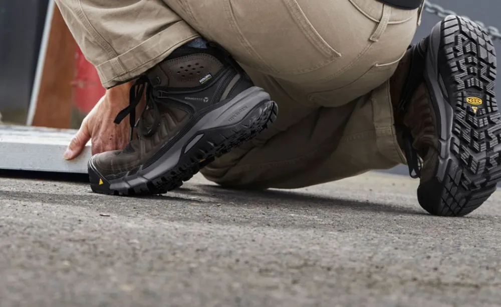 Sale Men'S Kansas City+ Waterproof Mid (Carbon-Fiber Toe) | Coffee Bean/Black Men Work Boots & Shoes