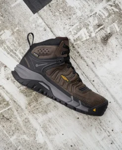 Sale Men'S Kansas City+ Waterproof Mid (Carbon-Fiber Toe) | Coffee Bean/Black Men Work Boots & Shoes