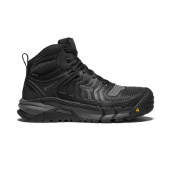 Outlet Men'S Kansas City Waterproof Mid (Carbon-Fiber Toe) | Black/Gun Metal Men Work Boots & Shoes