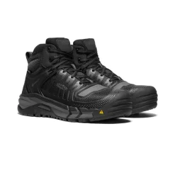 Outlet Men'S Kansas City Waterproof Mid (Carbon-Fiber Toe) | Black/Gun Metal Men Work Boots & Shoes