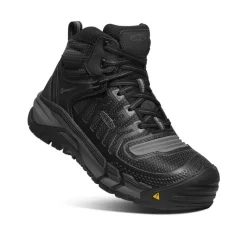 Outlet Men'S Kansas City Waterproof Mid (Carbon-Fiber Toe) | Black/Gun Metal Men Work Boots & Shoes