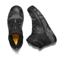 Outlet Men'S Kansas City Waterproof Mid (Carbon-Fiber Toe) | Black/Gun Metal Men Work Boots & Shoes