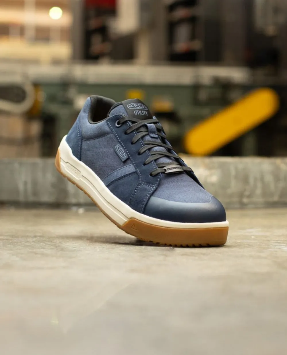 Discount Men'S Kenton Work Shoe (Carbon-Fiber Toe) | Naval Academy/Gum Men Work Boots & Shoes