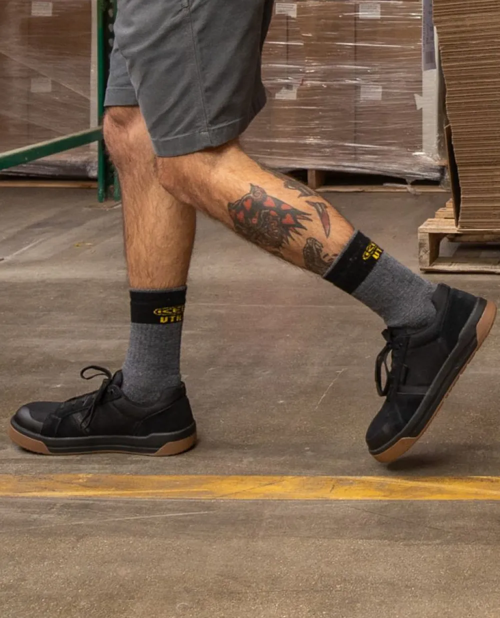 Sale Men'S Kenton Work Shoe (Carbon-Fiber Toe) | Black/Gum Men Work Boots & Shoes