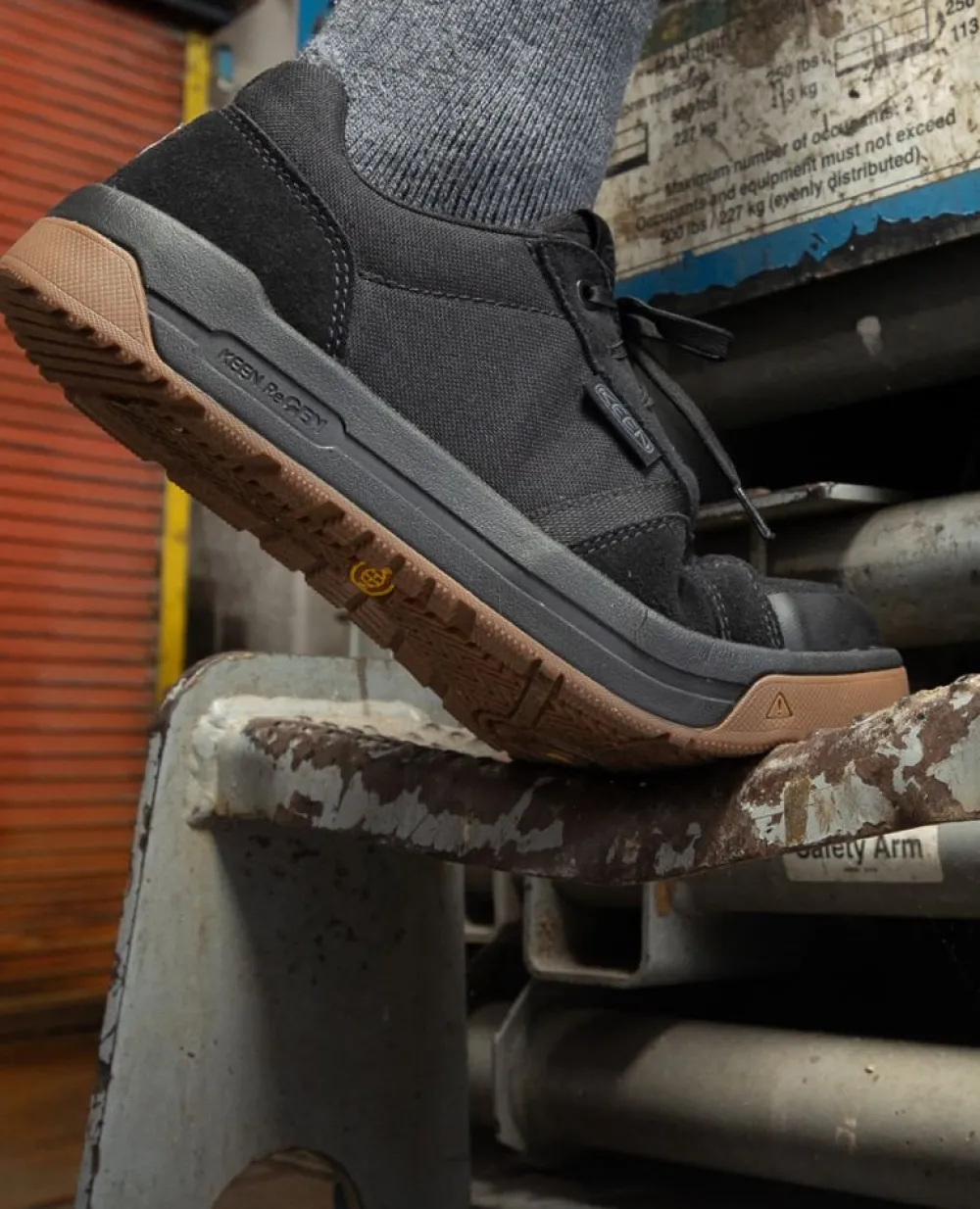 Sale Men'S Kenton Work Shoe (Carbon-Fiber Toe) | Black/Gum Men Work Boots & Shoes