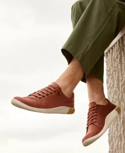 Best Men'S Knx Leather Sneaker | Tortoise Shell/Plaza Taupe Men Slip-Ons