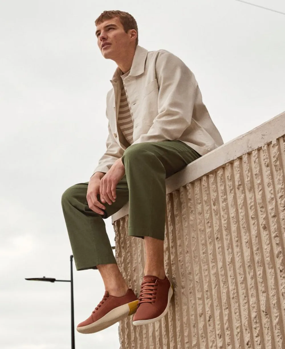 Best Men'S Knx Leather Sneaker | Tortoise Shell/Plaza Taupe Men Slip-Ons