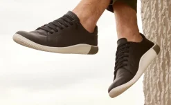 Clearance Men'S Knx Leather Sneaker | Black/Star White Men Slip-Ons