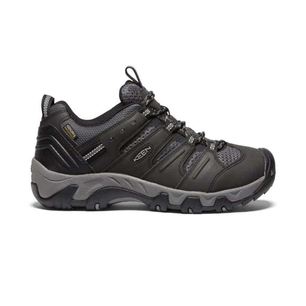 Hot Men'S Koven Waterproof Hiking Shoe | Black/Drizzle Men Shoes