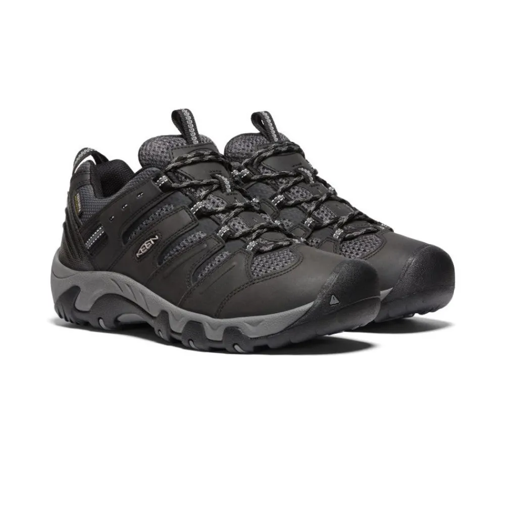 Hot Men'S Koven Waterproof Hiking Shoe | Black/Drizzle Men Shoes