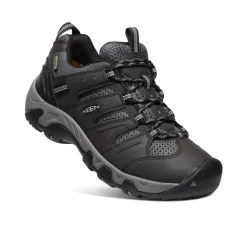 Hot Men'S Koven Waterproof Hiking Shoe | Black/Drizzle Men Shoes