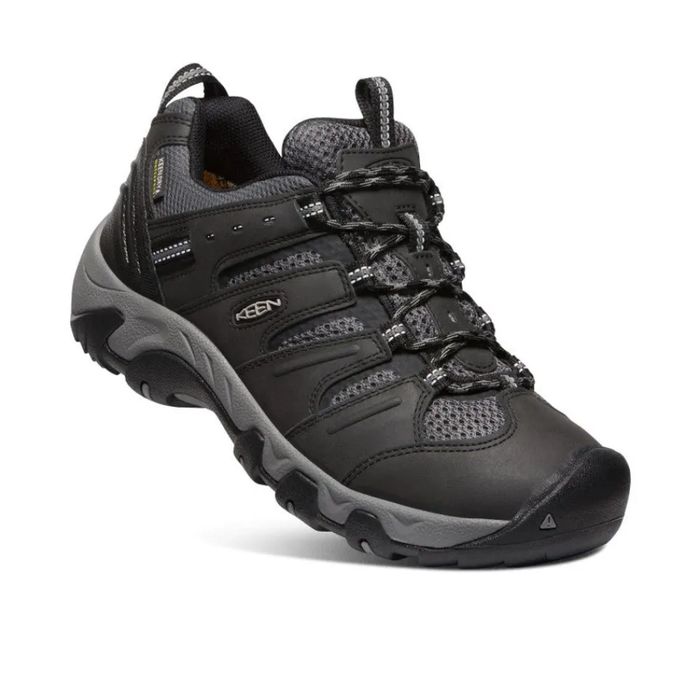 Hot Men'S Koven Waterproof Hiking Shoe | Black/Drizzle Men Shoes