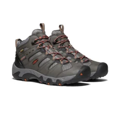 Outlet Men'S Koven Waterproof Hiking Boot | Magnet/Fired Brick Men Boots