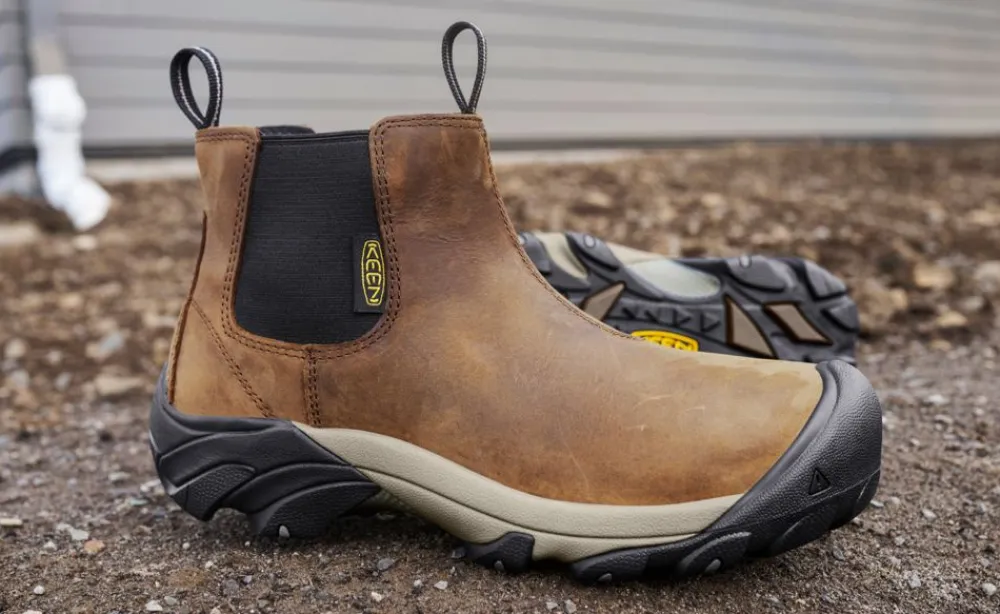 Hot Men'S Lansing Chelsea (Steel Toe) | Dark Earth/Black Men Work Boots & Shoes