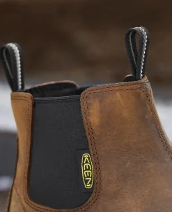 Hot Men'S Lansing Chelsea (Steel Toe) | Dark Earth/Black Men Work Boots & Shoes