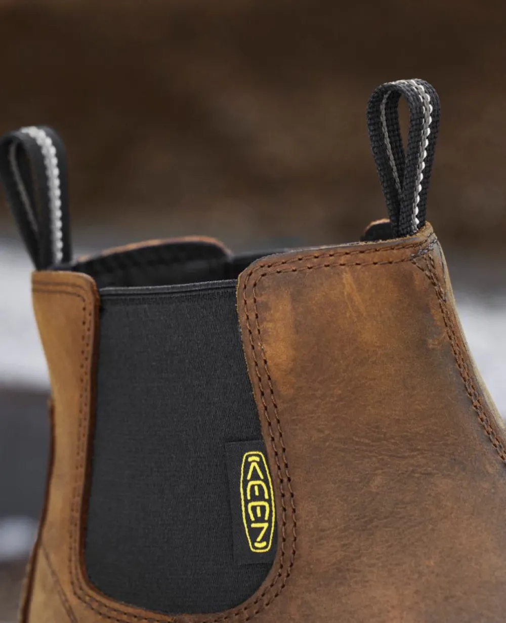 Hot Men'S Lansing Chelsea (Steel Toe) | Dark Earth/Black Men Work Boots & Shoes