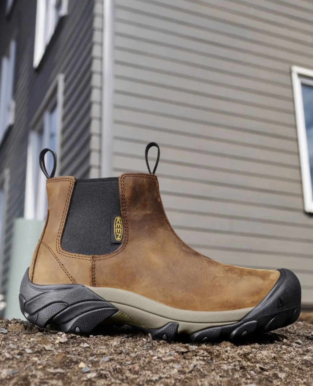 Hot Men'S Lansing Chelsea (Steel Toe) | Dark Earth/Black Men Work Boots & Shoes