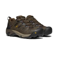 Sale Men'S Lansing Low (Steel Toe) | Cascade Brown/Fired Brick Men Work Boots & Shoes