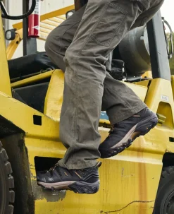 Fashion Men'S Lansing Mid Waterproof (Steel Toe) | Raven/Tawny Olive Men Work Boots & Shoes