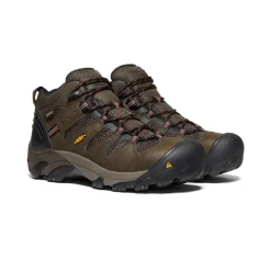 Hot Men'S Lansing Mid Waterproof (Steel Toe) | Cascade Brown/Brindle Men Work Boots & Shoes