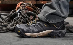Hot Men'S Lansing Mid Waterproof (Steel Toe) | Cascade Brown/Brindle Men Work Boots & Shoes