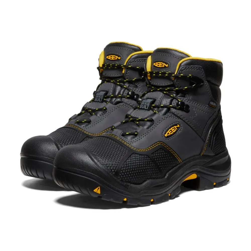Discount Men'S Logandale Waterproof Boot (Steel Toe) | Raven/Black Men Work Boots & Shoes