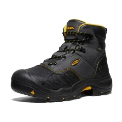 Discount Men'S Logandale Waterproof Boot (Steel Toe) | Raven/Black Men Work Boots & Shoes