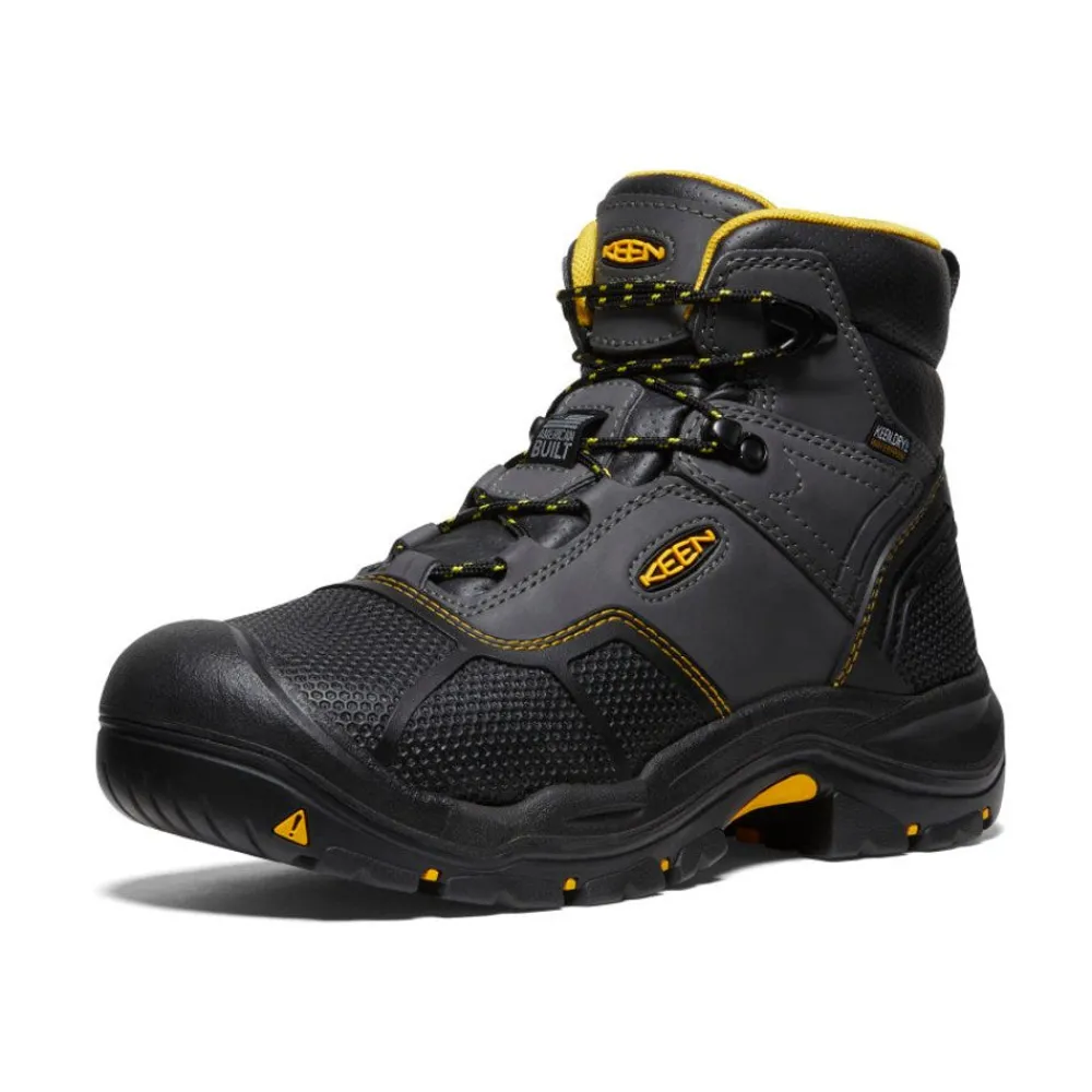 Discount Men'S Logandale Waterproof Boot (Steel Toe) | Raven/Black Men Work Boots & Shoes