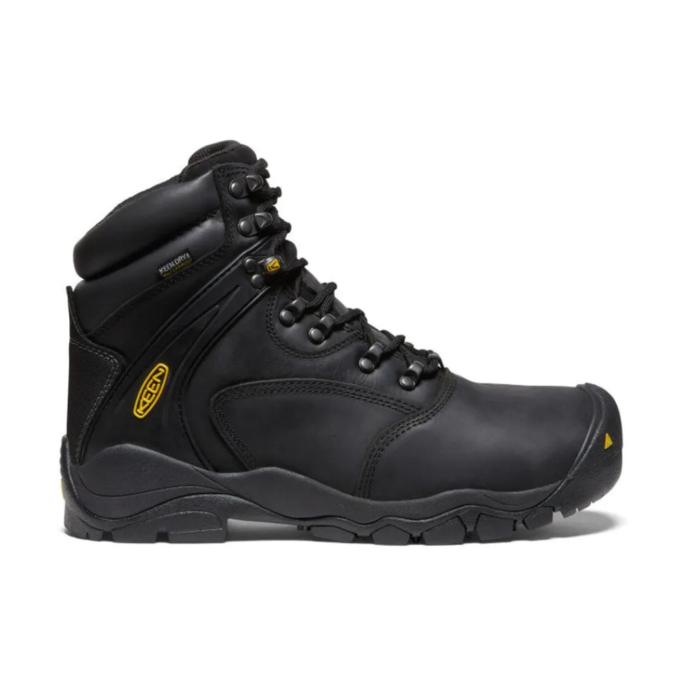 Clearance Men'S Louisville 6" Waterproof Boot (Steel Toe) | Black Men Work Boots & Shoes
