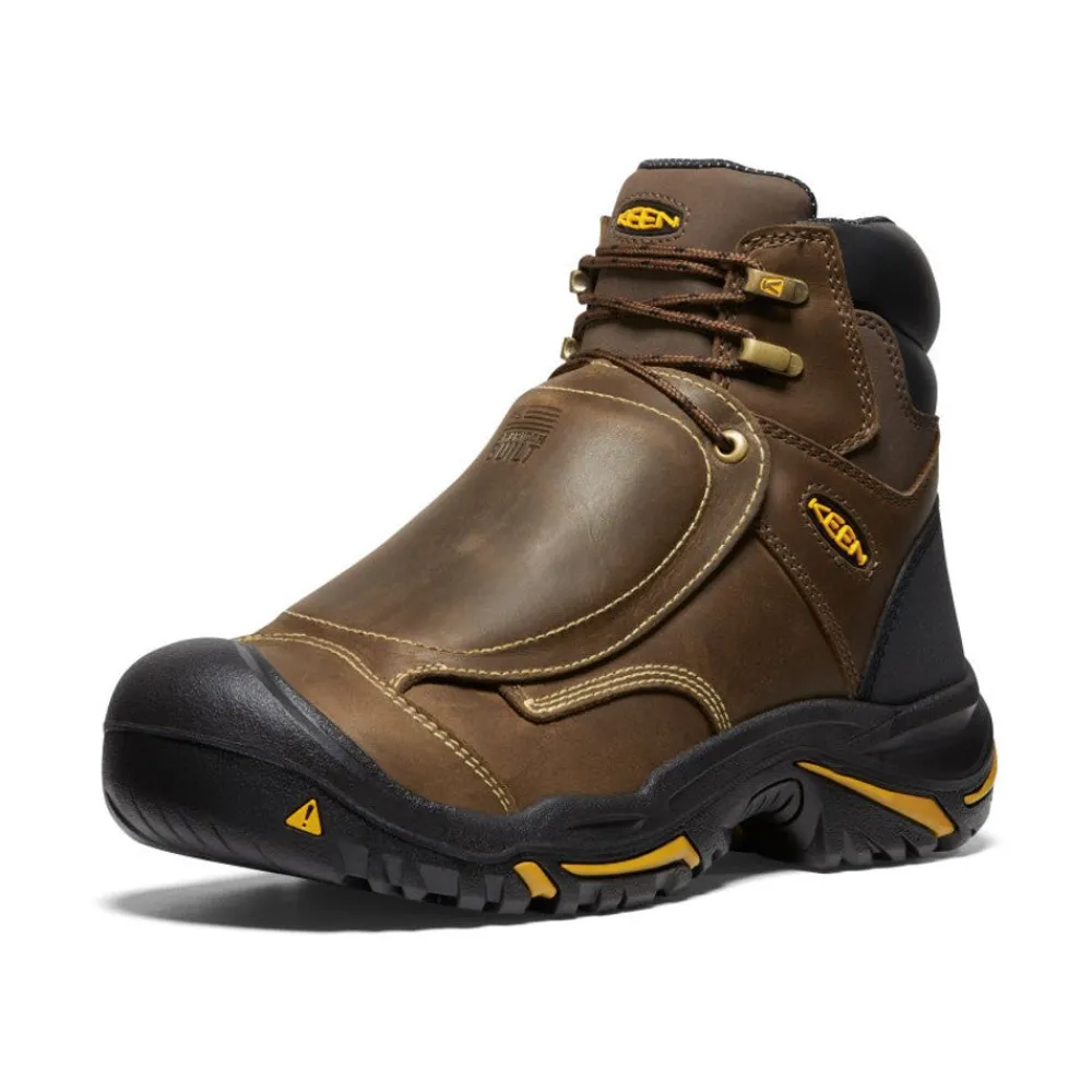 Clearance Men'S Mt Vernon 6" Met Waterproof Boot (Steel Toe) | Cascade Brown Men Work Boots & Shoes
