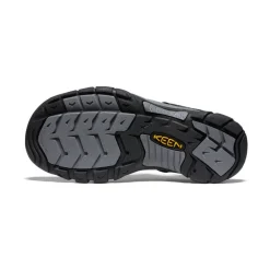 New Men'S Newport Leather | Black/Steel Grey Men Sandals