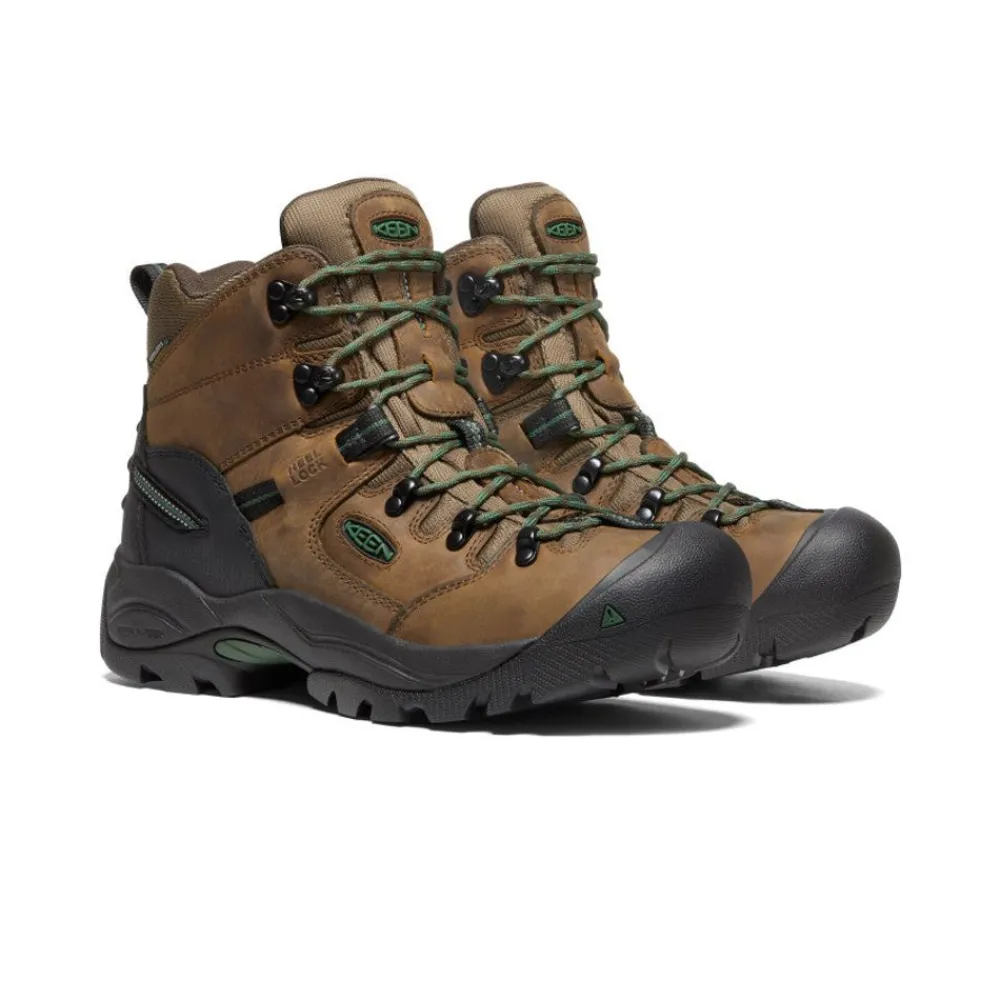 Outlet Men'S Pittsburgh Energy 6" Waterproof Boot (Soft Toe) | Cascade Brown/Greener Pastures Men Work Boots & Shoes