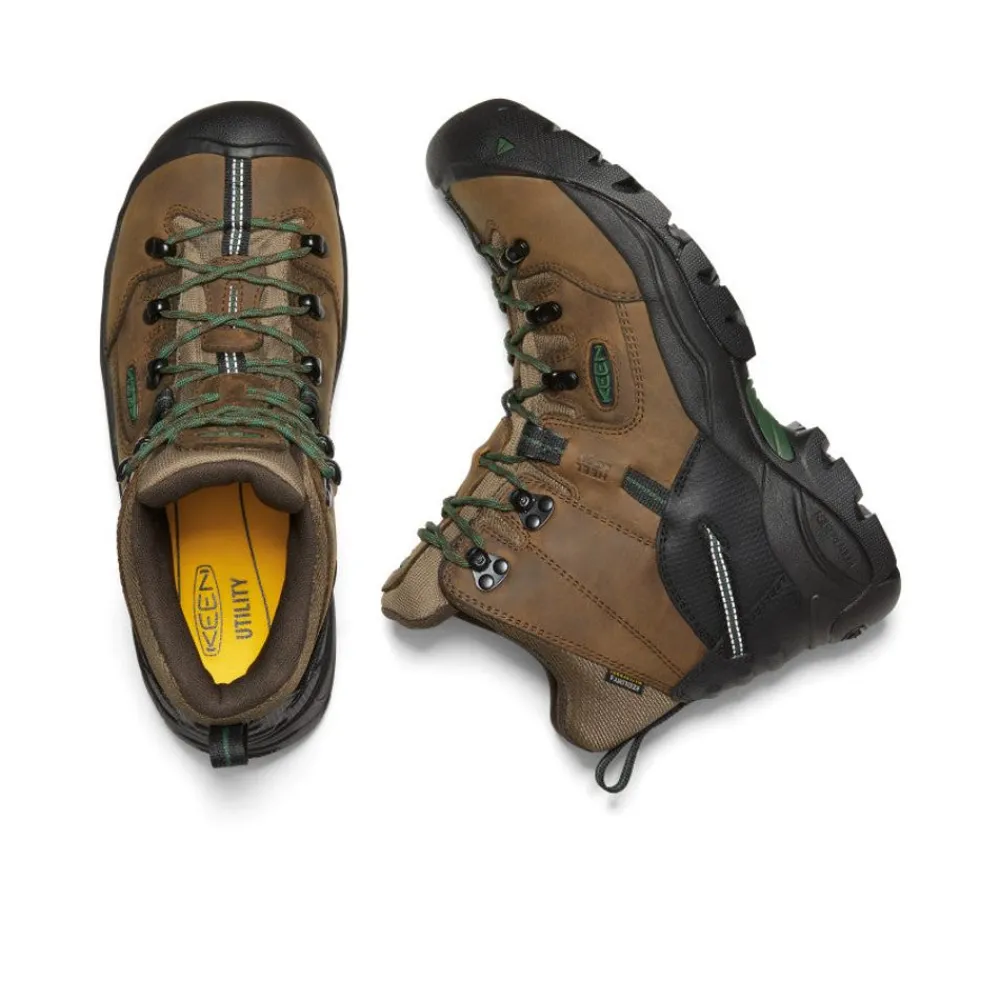 Outlet Men'S Pittsburgh Energy 6" Waterproof Boot (Soft Toe) | Cascade Brown/Greener Pastures Men Work Boots & Shoes