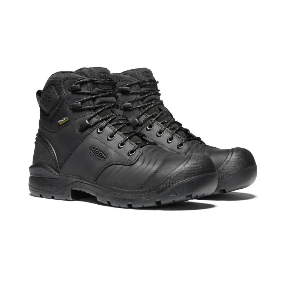Sale Men'S Portland 6" Waterproof Boot (Carbon-Fiber Toe) | Black/Black Men Work Boots & Shoes