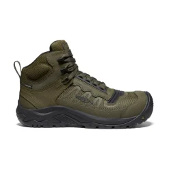 Best Men'S Reno Mid Kbf Waterproof (Carbon-Fiber Toe) | Dark Olive/Black Men Work Boots & Shoes